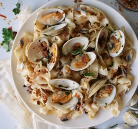 Muscheln-mit-Vinaigrette_M Muschelsalat mit Vinagrette von BERTOLLI Weißweinessig Pinot Grigio