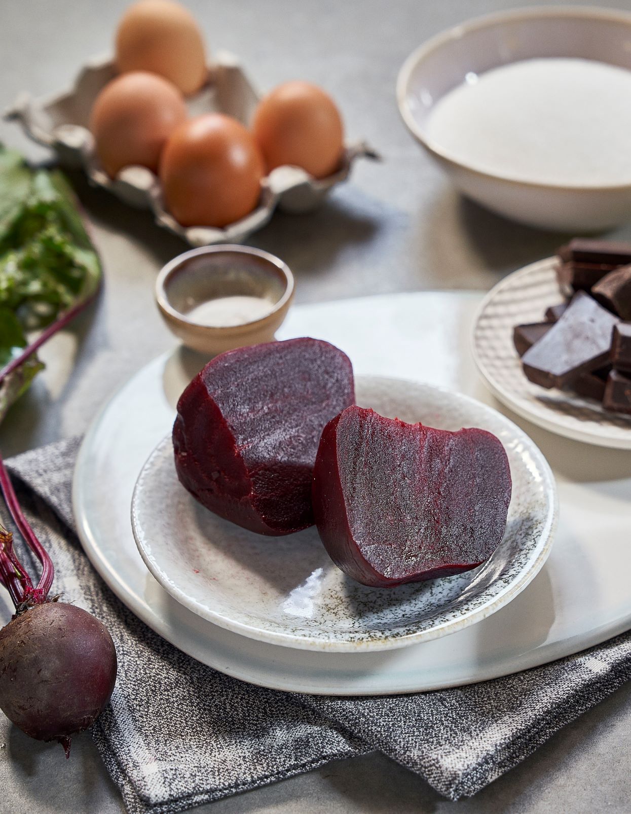 Schoko-Brownies mit roter Beete Zutaten