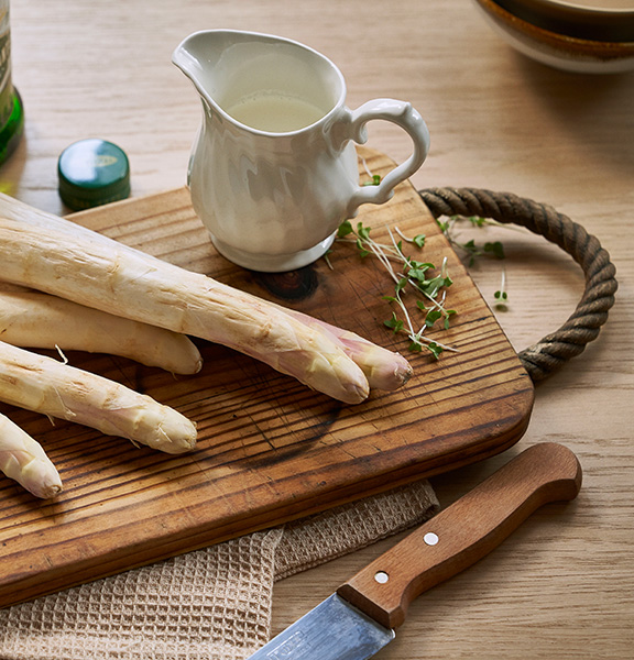 Weiße Spargelcremesuppe Zubereitung
